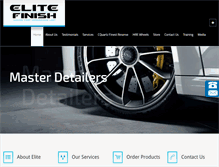 Tablet Screenshot of elitefinishdetailing.com